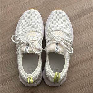 Sorel White Sneakers with Yellow Accents